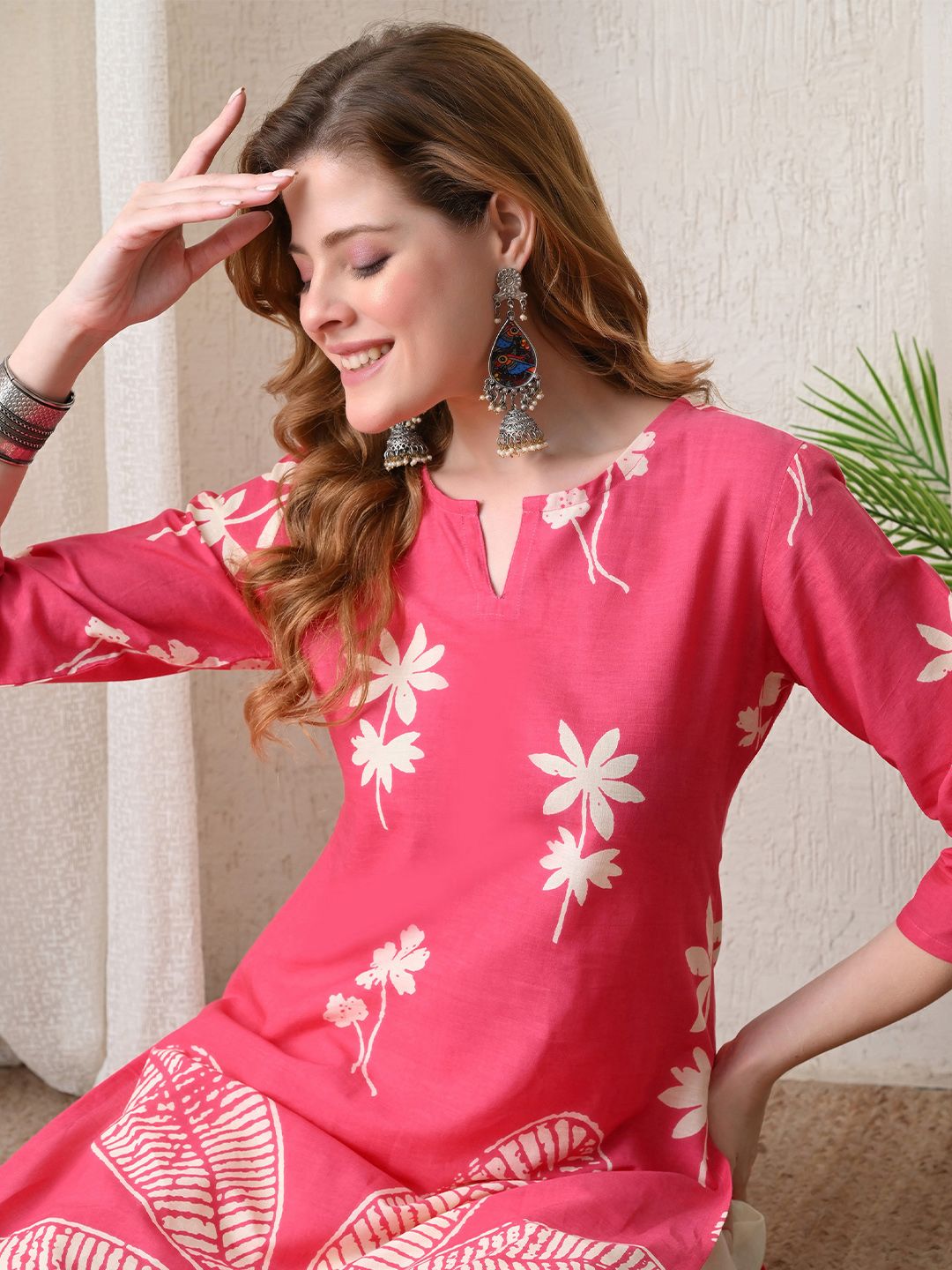 BKApparels Women Floral Printed Indie Florals Kurta-picture-24