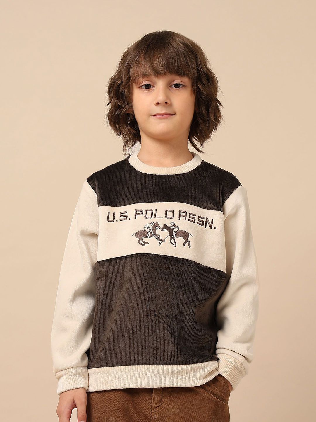 U.S. Polo Assn. Kids Boys Colourblocked Sweatshirt-picture-31