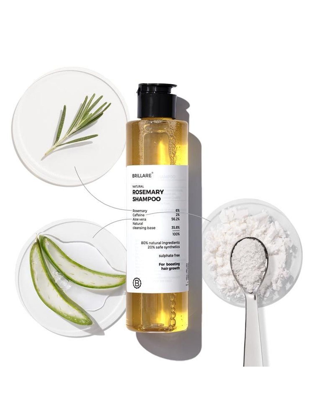 BRILLARE Natural Rosemary Shampoo with Aloevera for Stronger Hair Growth - 200 ml-picture-13