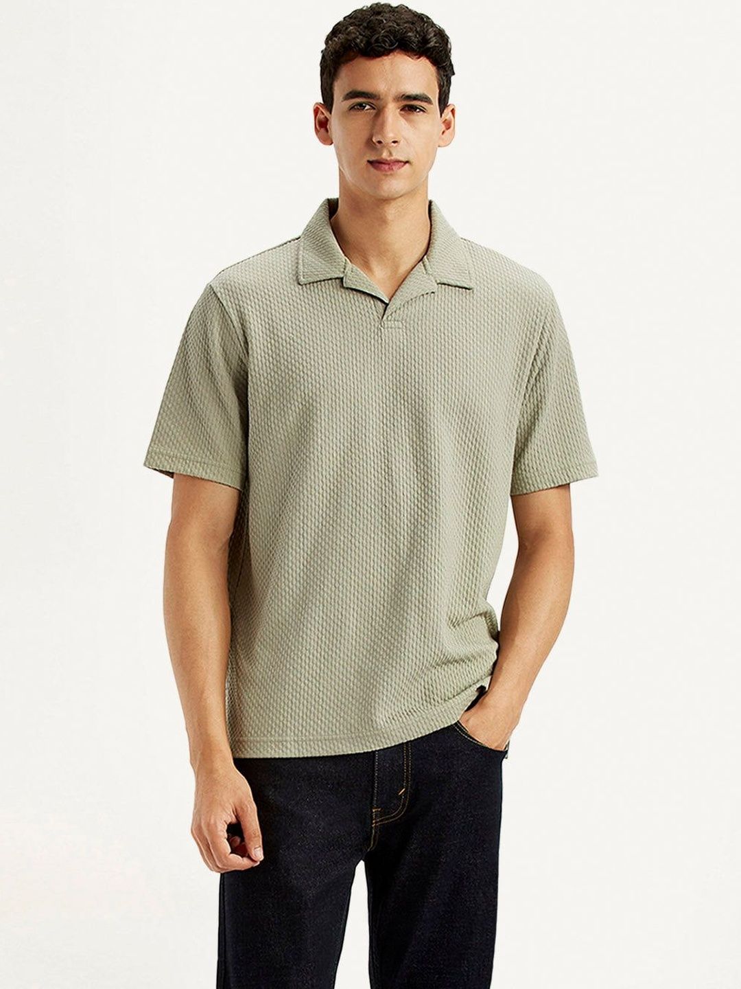 Levis Men Polo Collar Slim Fit T-shirt-image-19