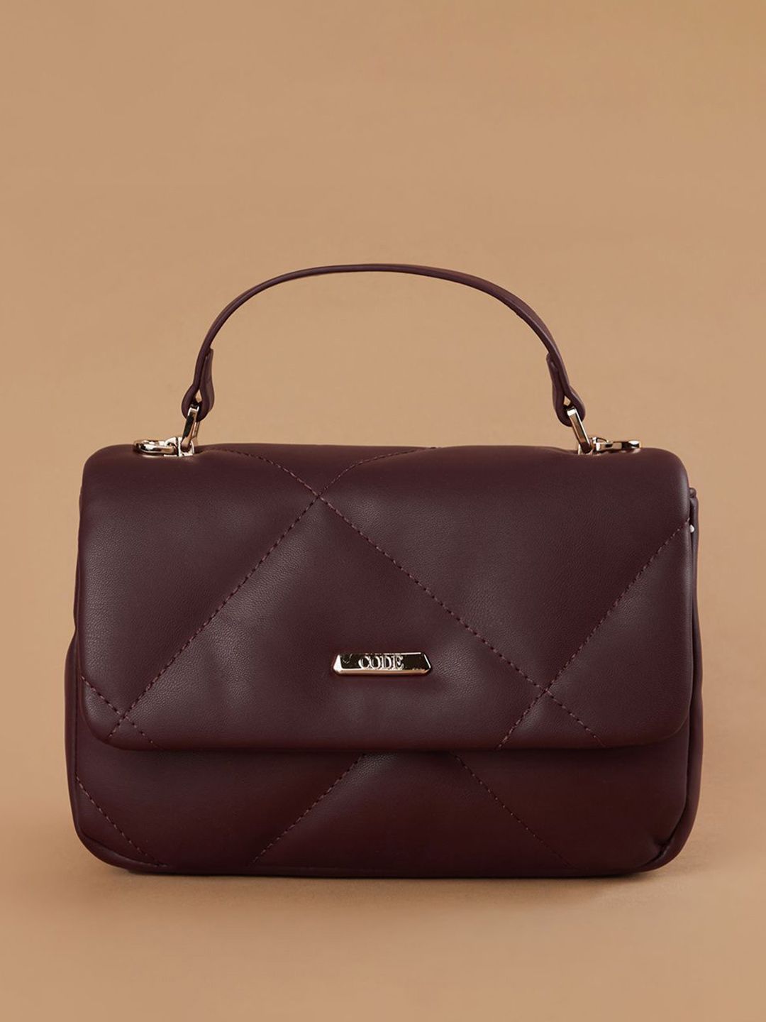 CODE by Lifestyle PU Structured Handheld Bag with Quilted-picture-48