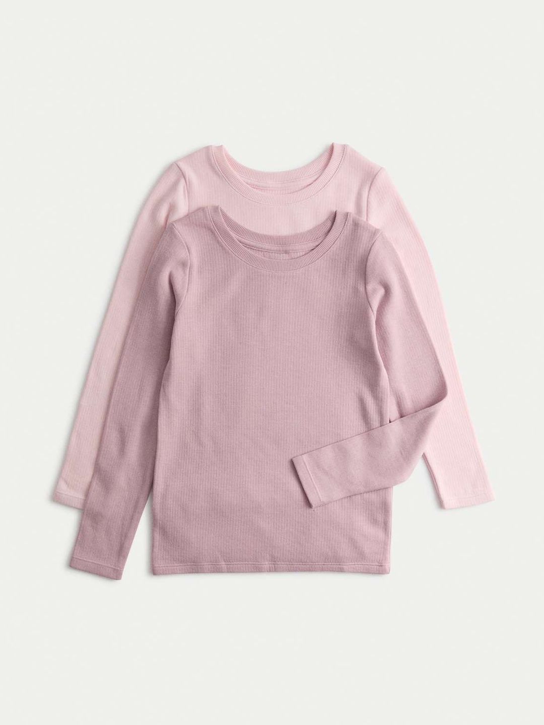 Marks & Spencer Heatgen Girls Pack Of 2 Ribbed Round Neck Long Sleeves Thermal Tops-picture-25