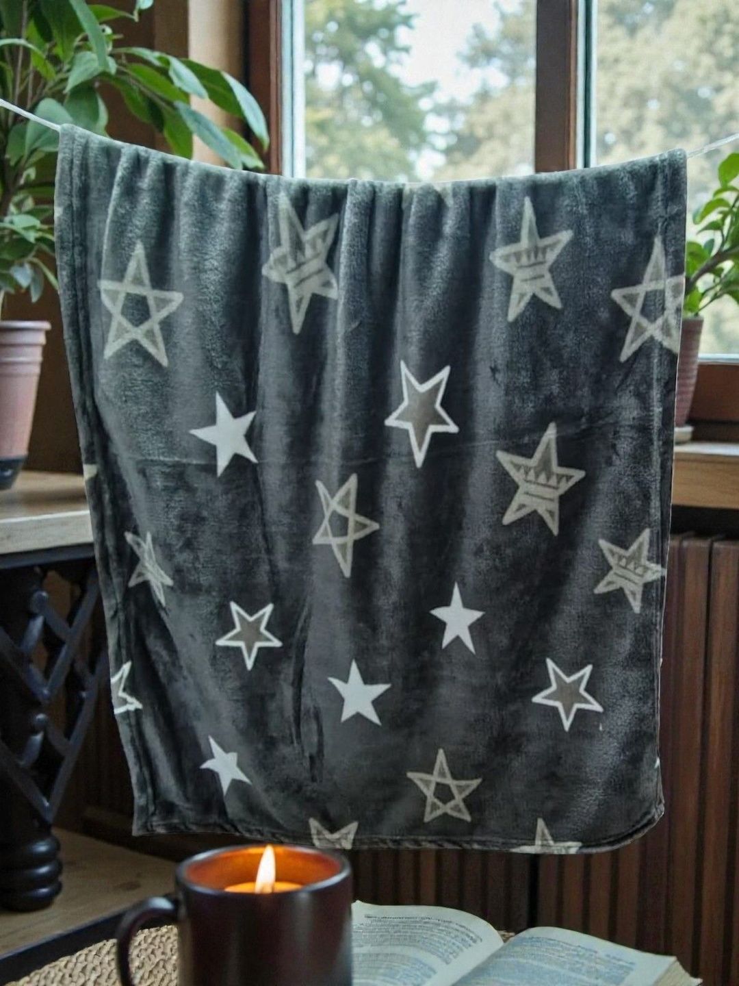 Butterthief Grey & Grey Microfiber Heavy Winter 210 GSM Blanket-picture-44