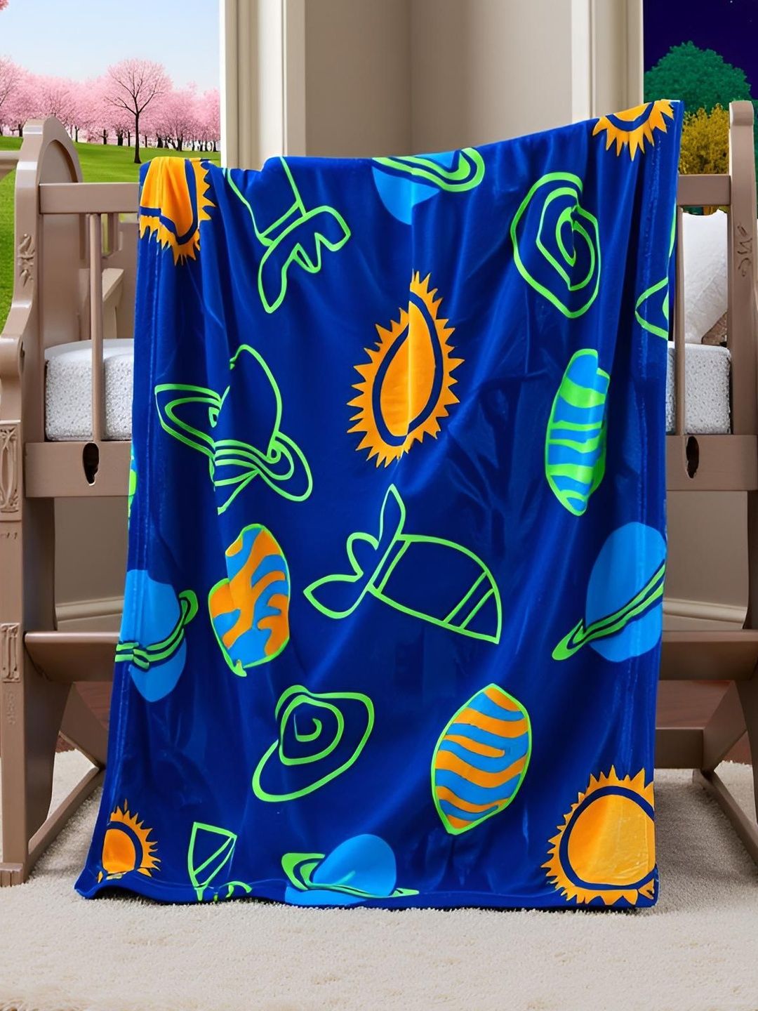 Butterthief Blue & Blue Microfiber Heavy Winter 210 GSM Blanket-picture-24