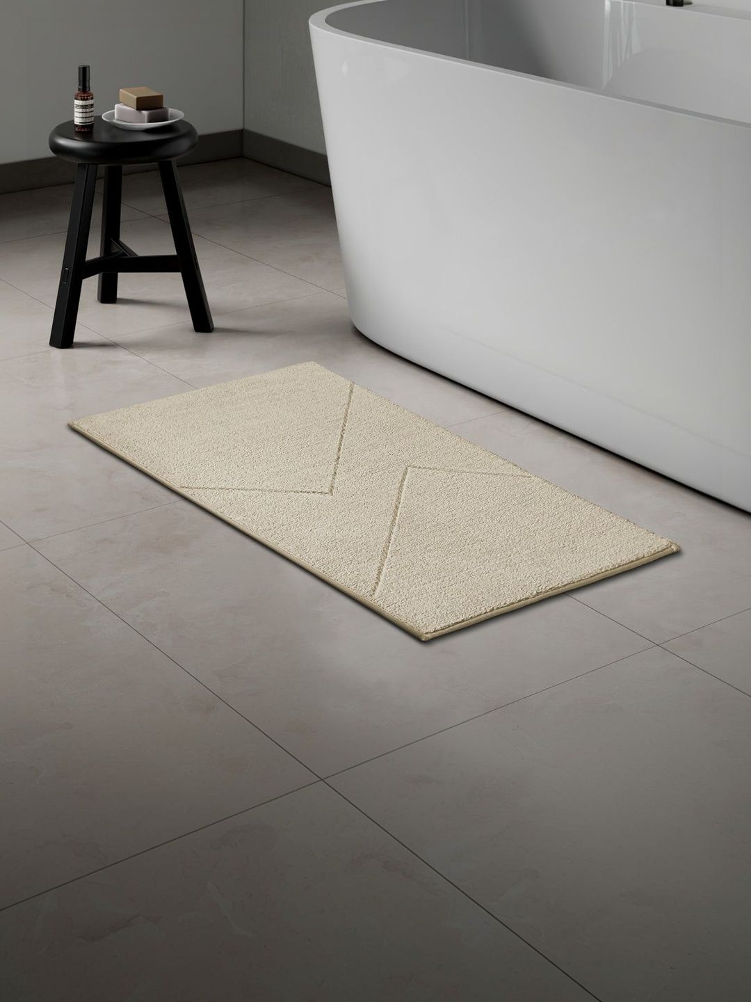 SPACES Beige Anti Skid Tufted Bath Mat-picture-28