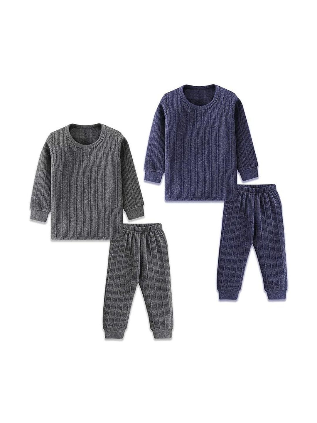 YK Kids Pack Of 2 Cotton Round Neck Thermal Set-picture-45