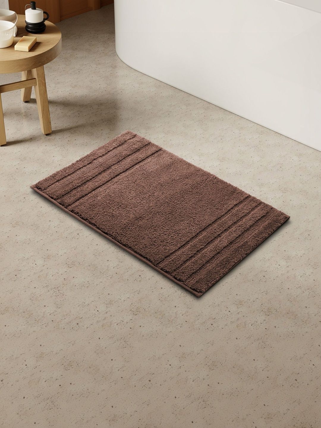SPACES Brown Anti Skid Tufted Bath Mat-picture-24