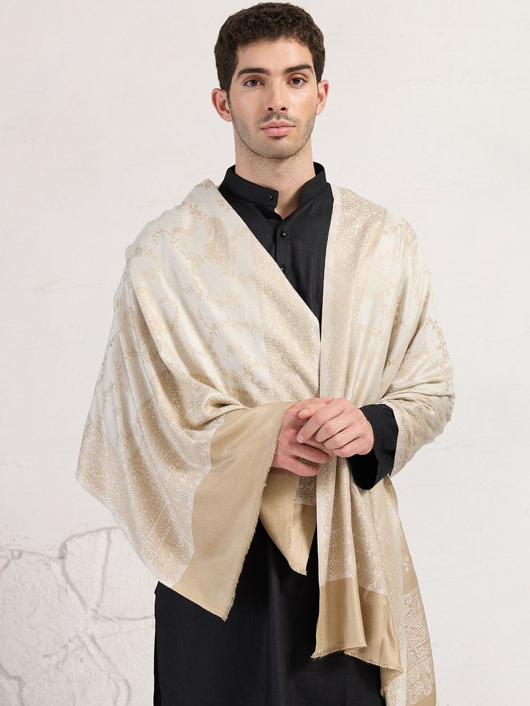 WEAVERS VILLA Men Merino Wool Mufflers-image-22