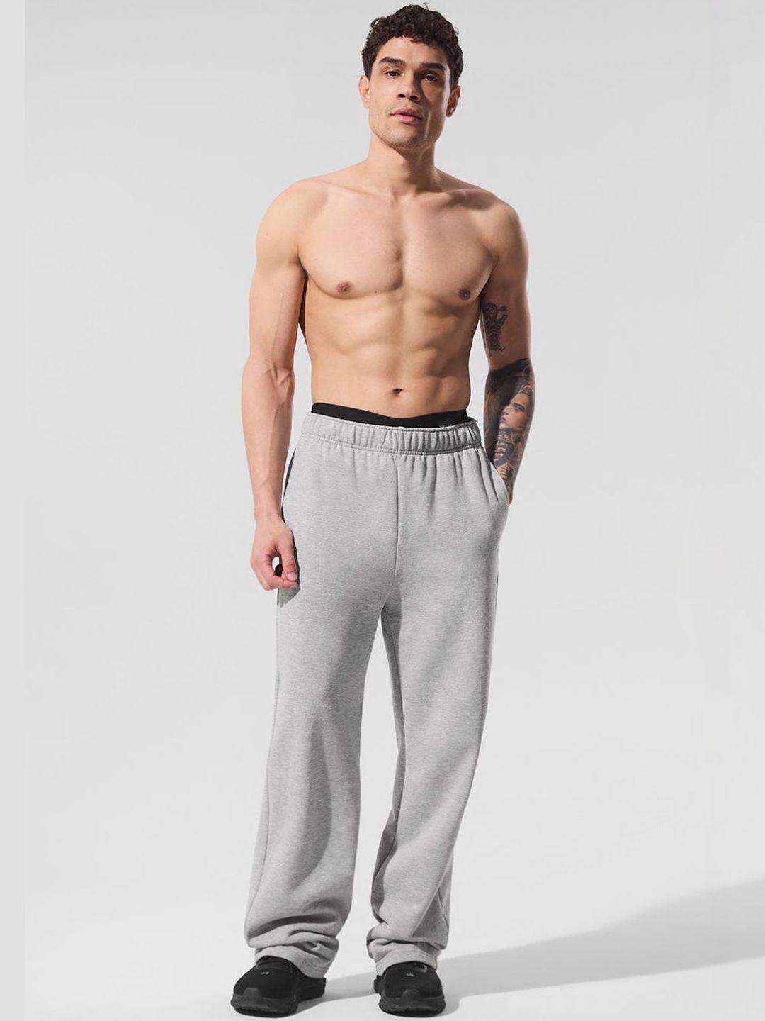 CLOTH N CODE Men Relaxed Straight Leg Loose Fit Trousers-picture-28