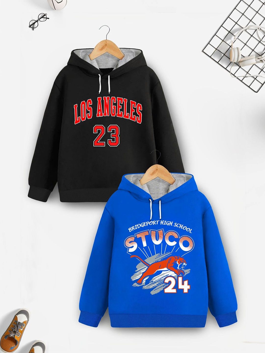 HERE&NOW Boys Printed Hooded Sweatshirt-picture-46