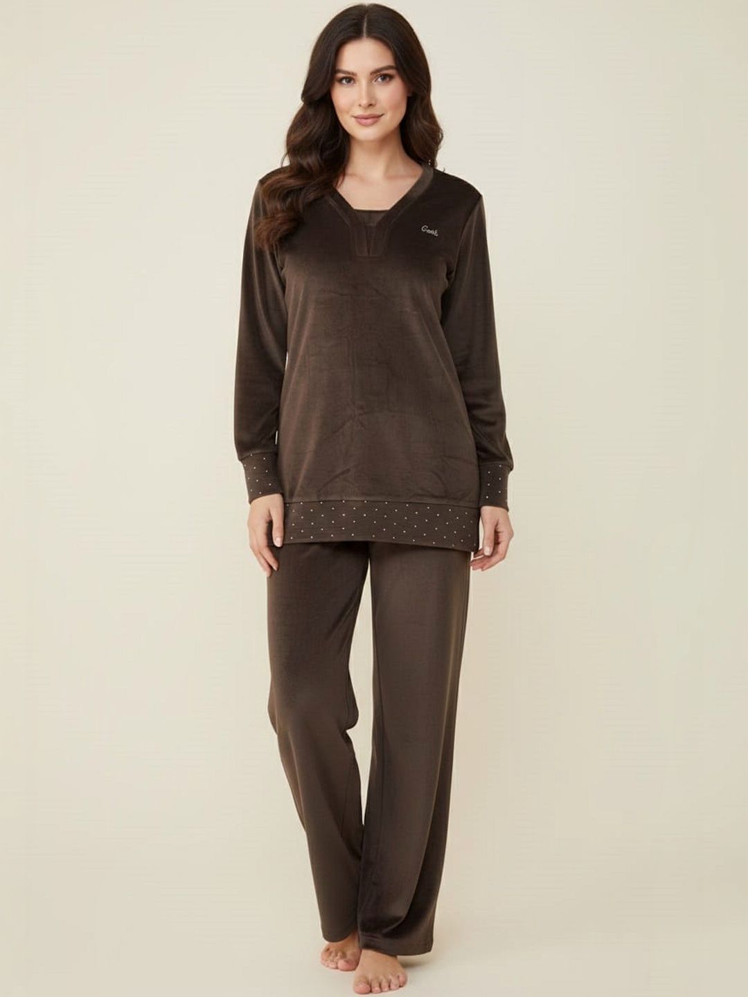 Wineberry V-Neck Tunic & Trousers Co-Ords-picture-28