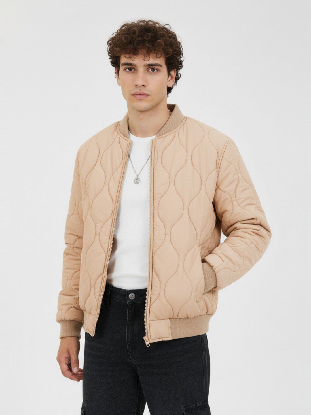glitchez Stand Collar Bomber Jacket-picture-44