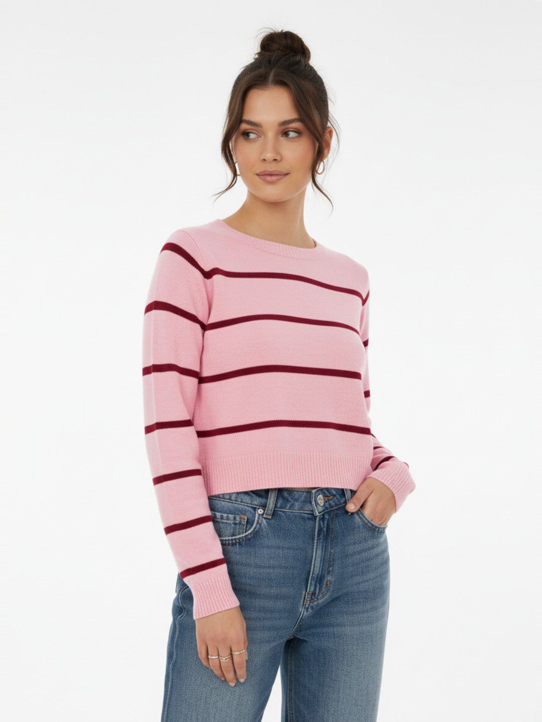 glitchez Horizontally Striped Pullover-picture-58