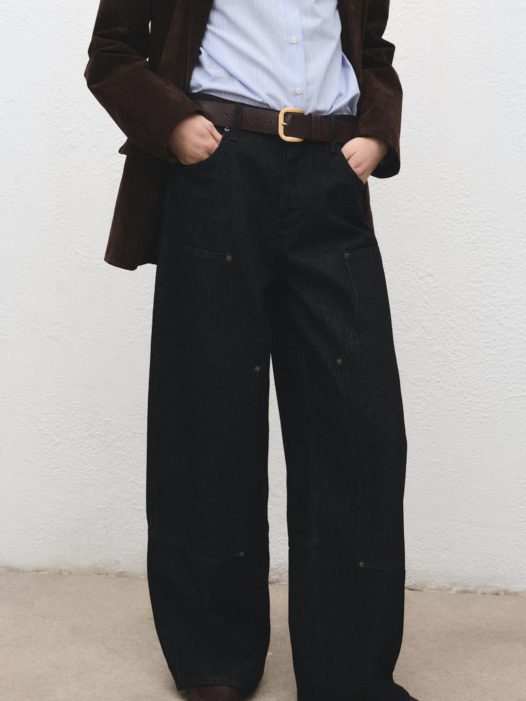 MANGO Women Baggy Fit Mid-Rise Jeans-image-41