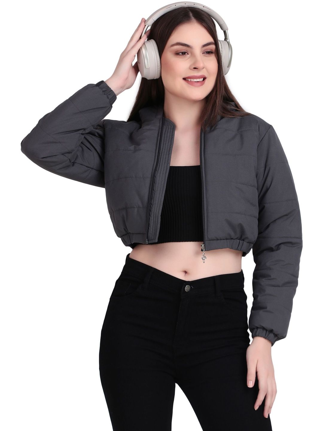 Brazo Women Lightweight Crop Puffer Jacket-picture-31