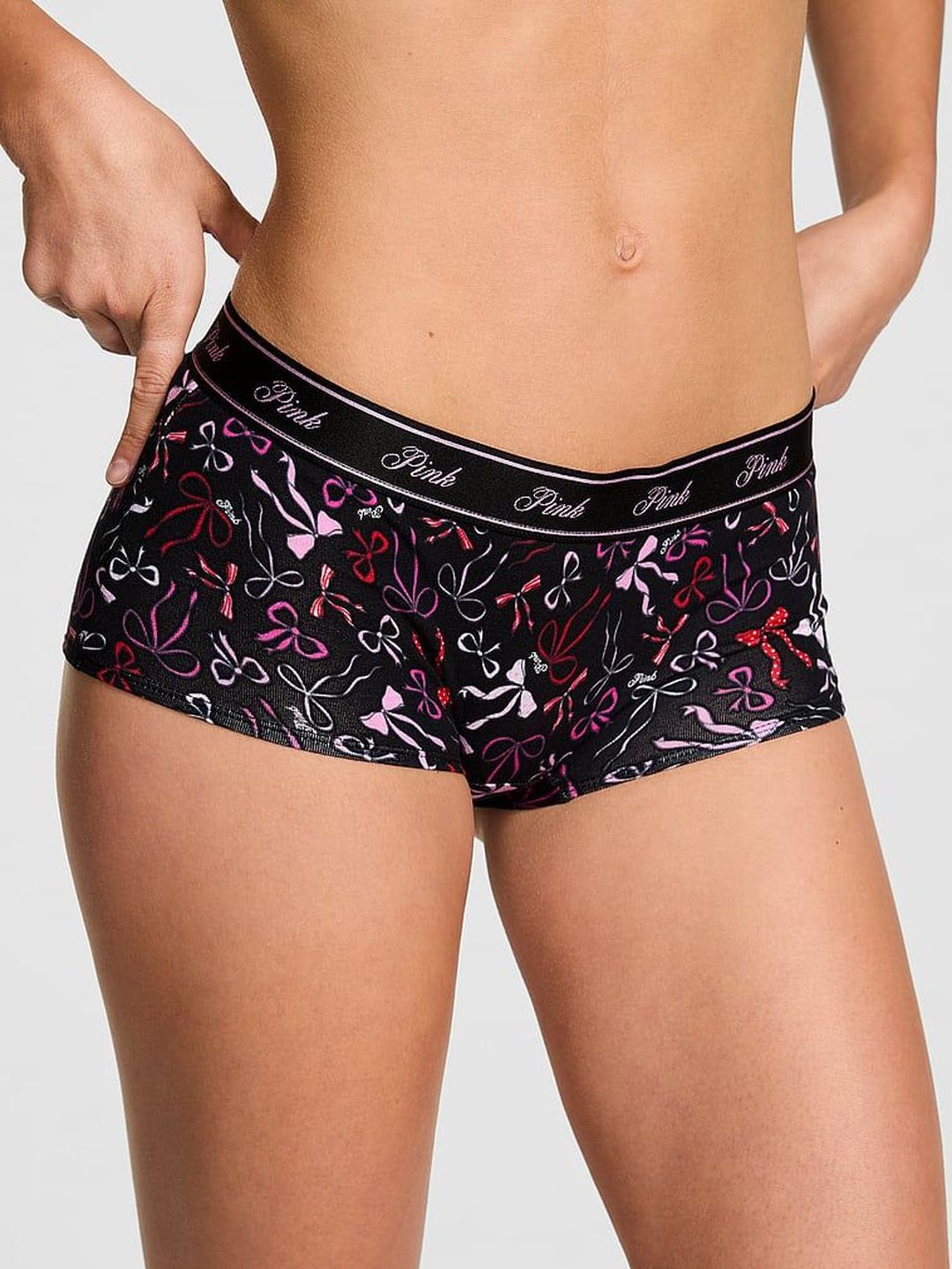 Victoria's Secret PINK Printed Cotton Low-Rise Boy Shorts Brief-picture-40