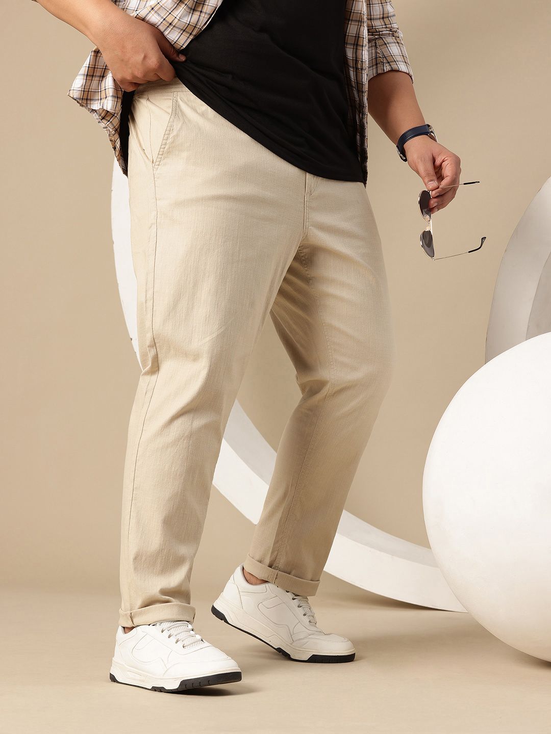 Sztori Men Plus Size Relaxed Trousers-picture-13