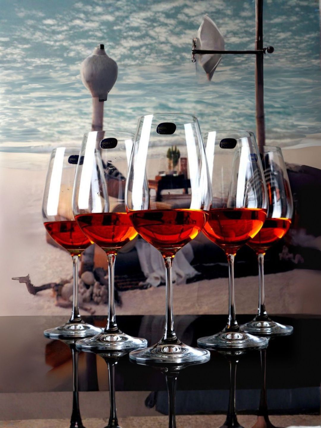 Bohemia Crystal Set of 6 Viola Crystal Wine Glass Lead free 250 ml-image-27