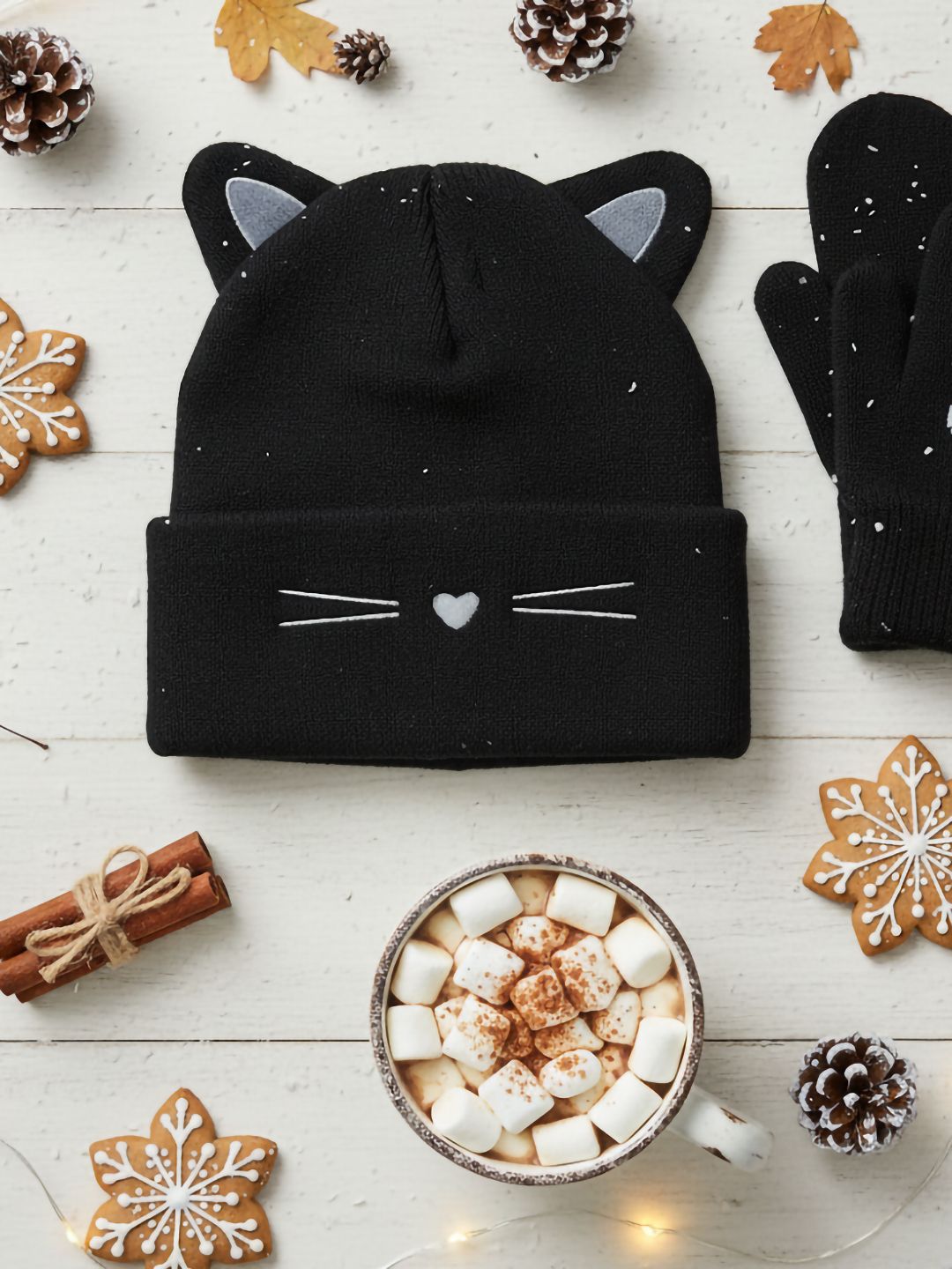 YOUSTYLO Unisex Kids Embroidered Woollen Beanie-picture-55