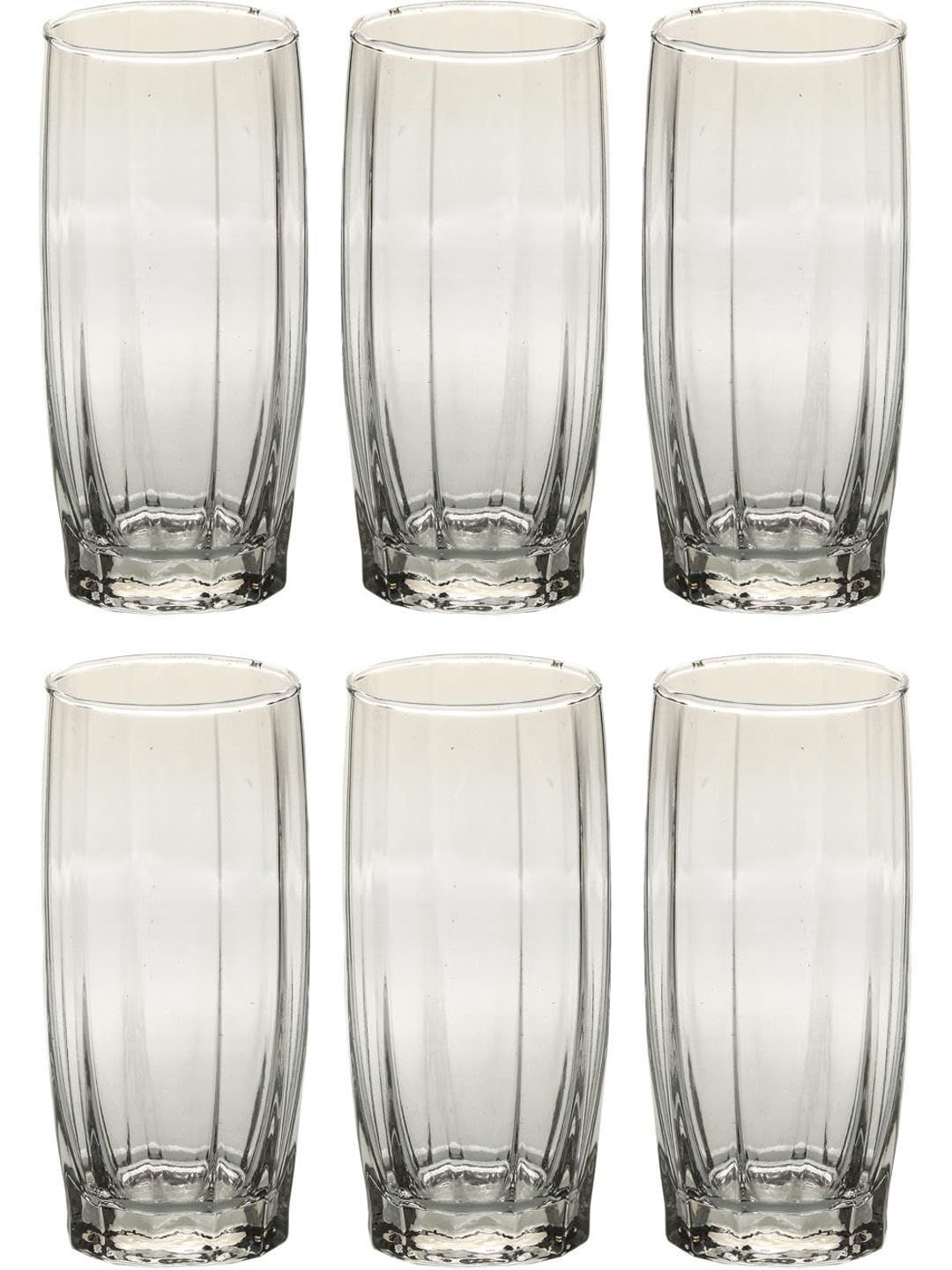 1ST TIME Set of 6 Transparent Glass Water Glasses 400 Ml-picture-54
