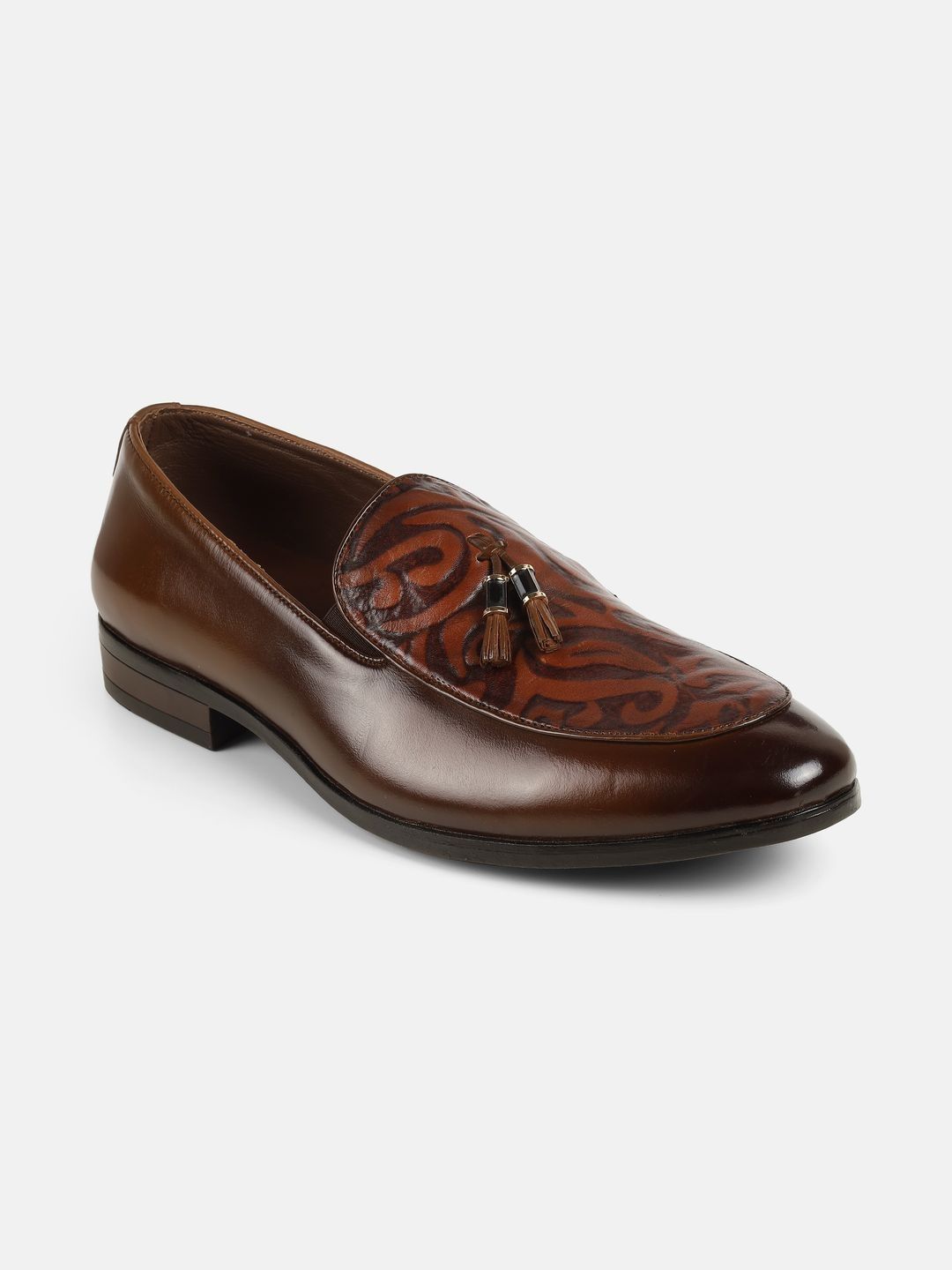 J.FONTINI Men Leather Textured Formal Shoes-picture-31