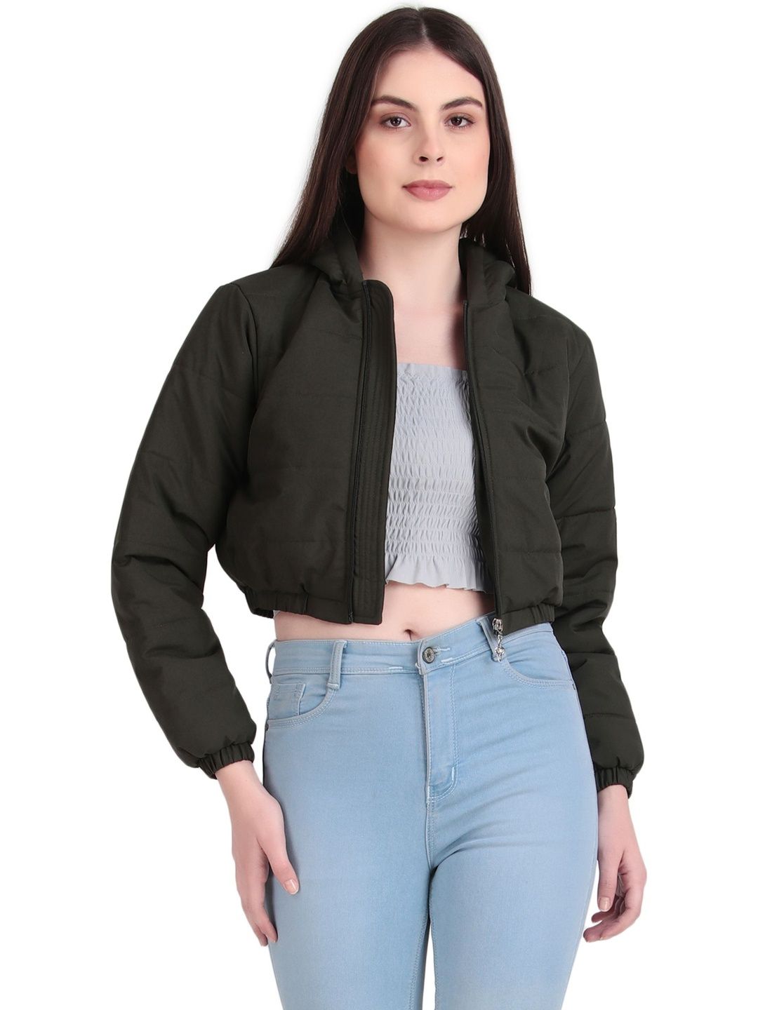 Brazo Women Lightweight Crop Puffer Jacket-picture-32