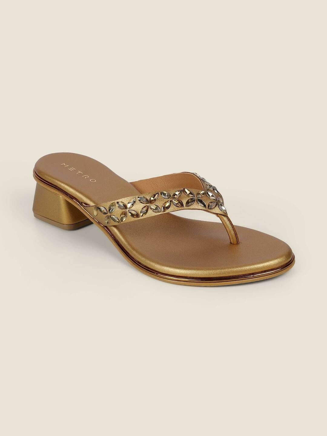 Metro Embellished Party Block Sandals-picture-38