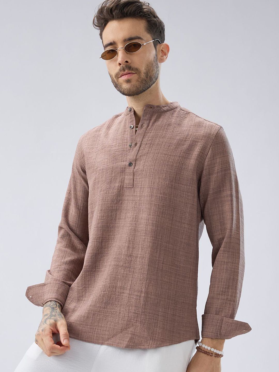 VASTRADO Men Patchwork Kurta-picture-24