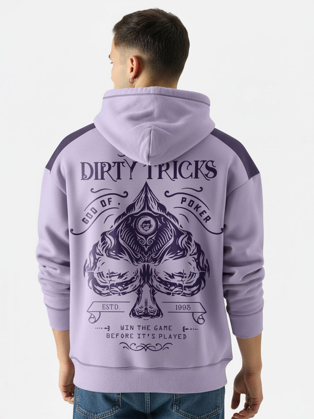 Crazymonk Men Printed Hooded Sweatshirt-picture-14