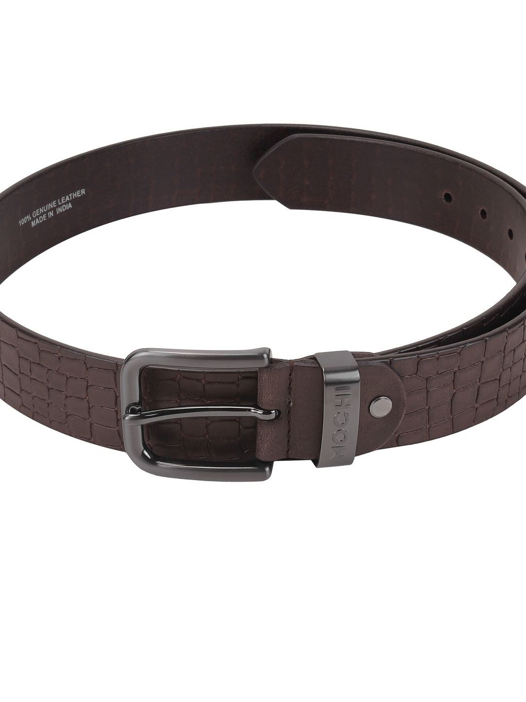 Mochi Men Textured Leather Formal Belt-picture-48