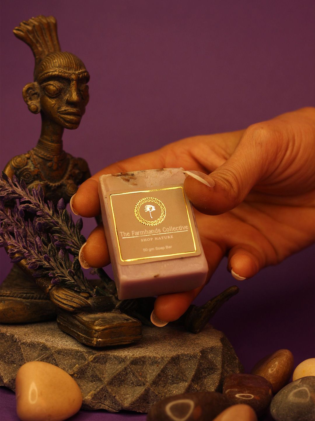 The Farmhands Collective Lavender Multani Mitti Soap For Skin Nourishment - 50 g-picture-22
