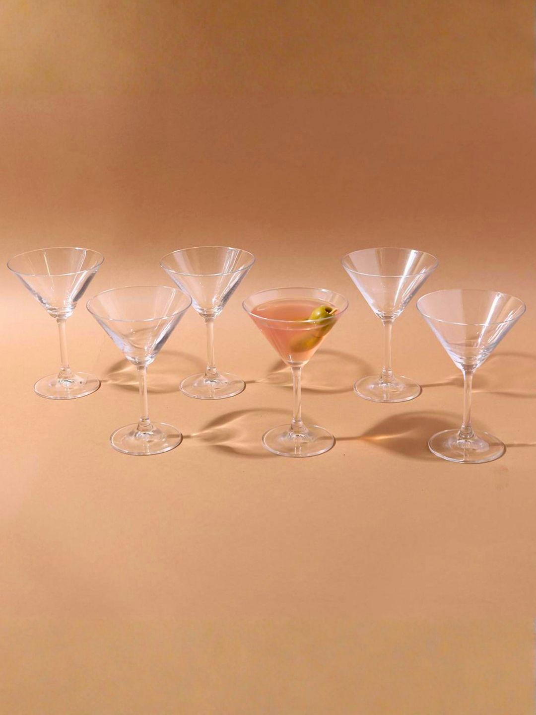 Lara Crystal Martini Glass Lead free 210 ml Set of 6-image-7