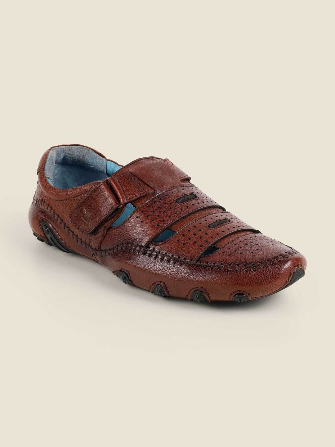 Metro Men Leather Shoe-Style Sandals-image-38