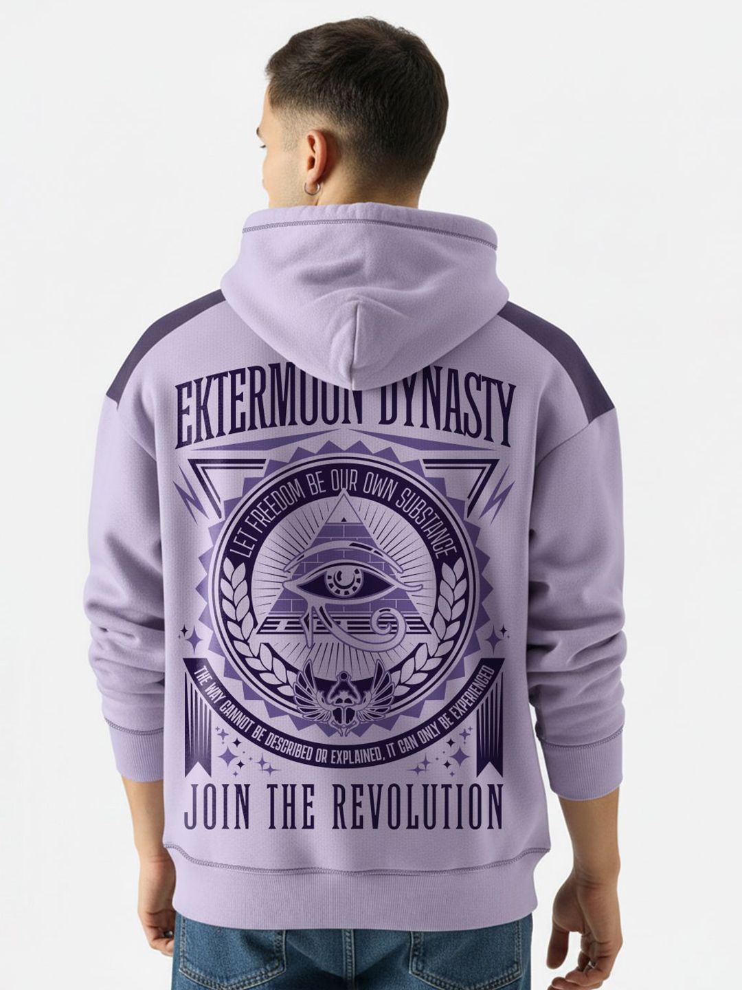 Crazymonk Men Printed Hooded Sweatshirt-picture-19