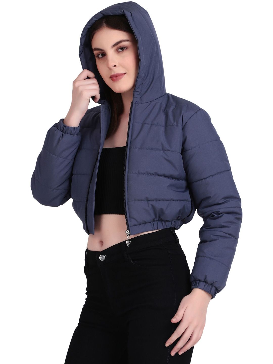 Brazo Women Lightweight Crop Puffer Jacket-picture-33