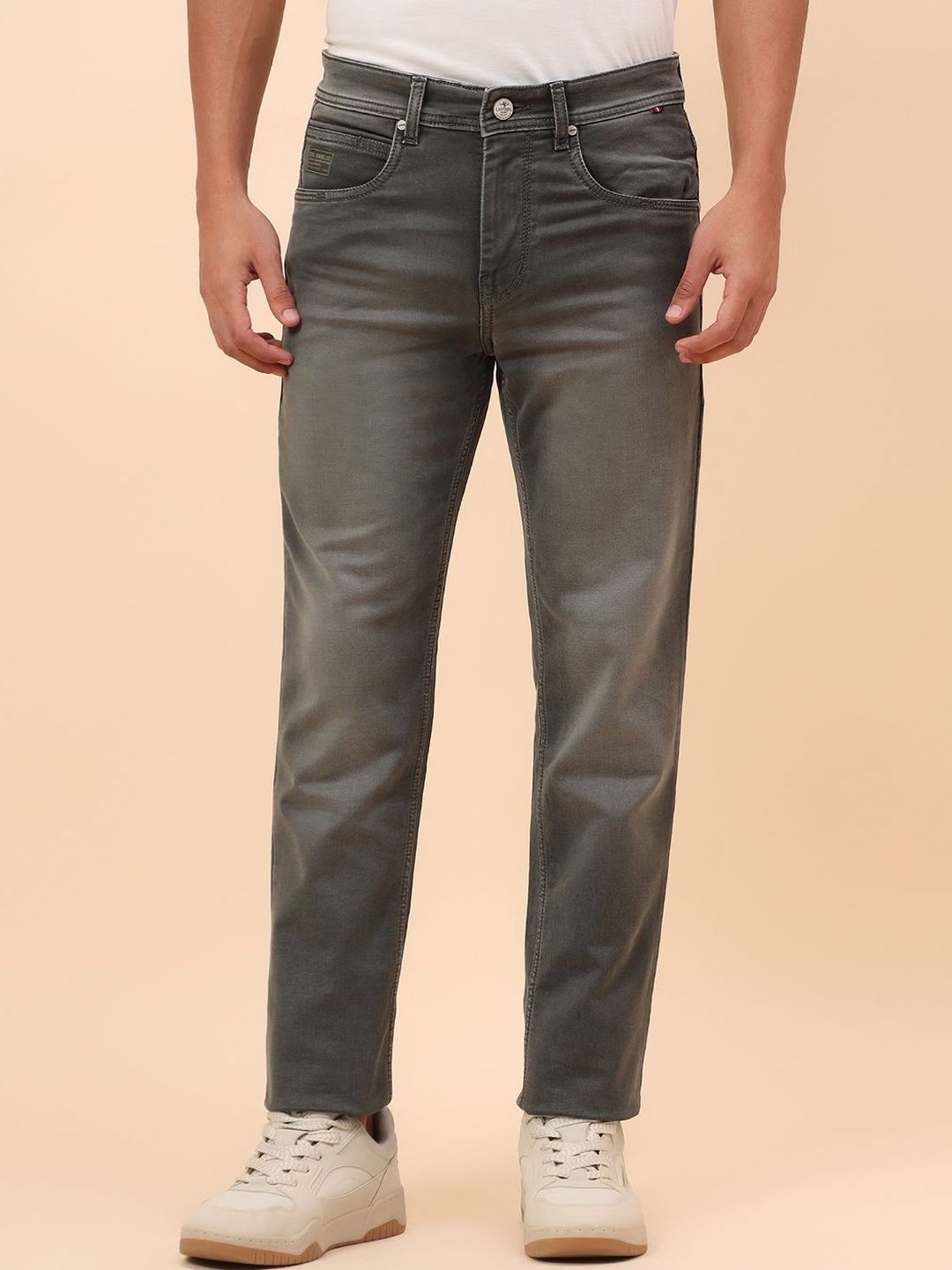 Cantabil Men Comfort Regular Fit Mid-Rise Light Fade Stretchable Jeans-picture-22