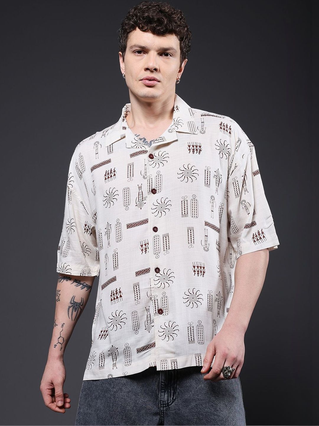 PRONK Men Standard Printed Casual Shirt-picture-28