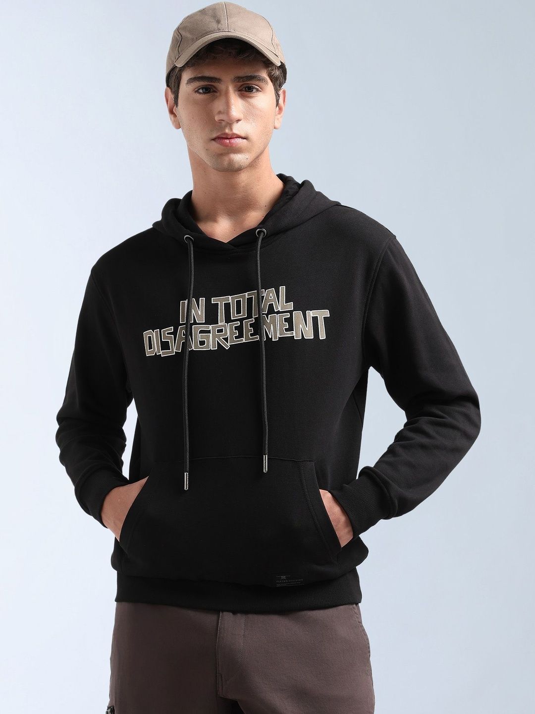 Flying Machine Men Printed Hooded Sweatshirt-picture-32