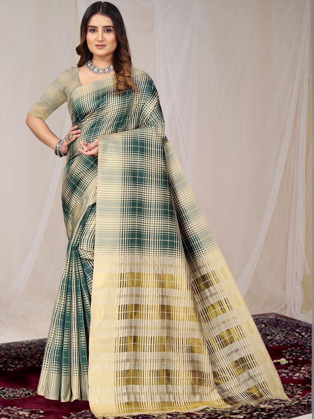 SHAIBO SAREE Woven Design Uppada Saree-picture-4