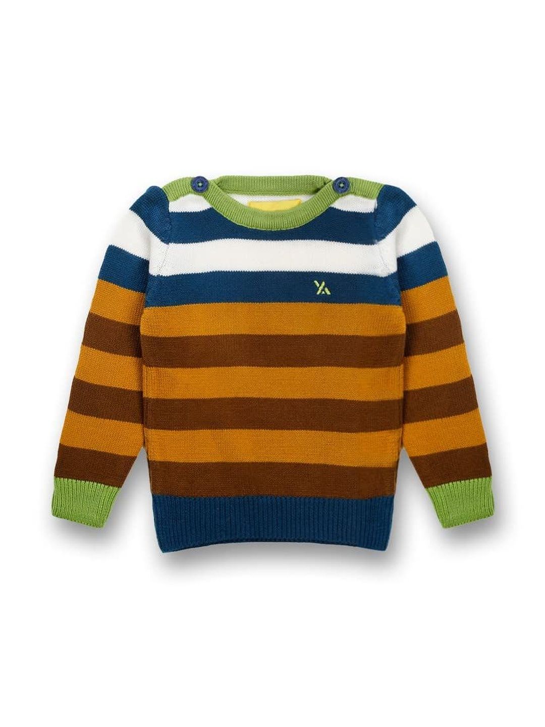 Yellow Apple Boys Striped Pullover-picture-57