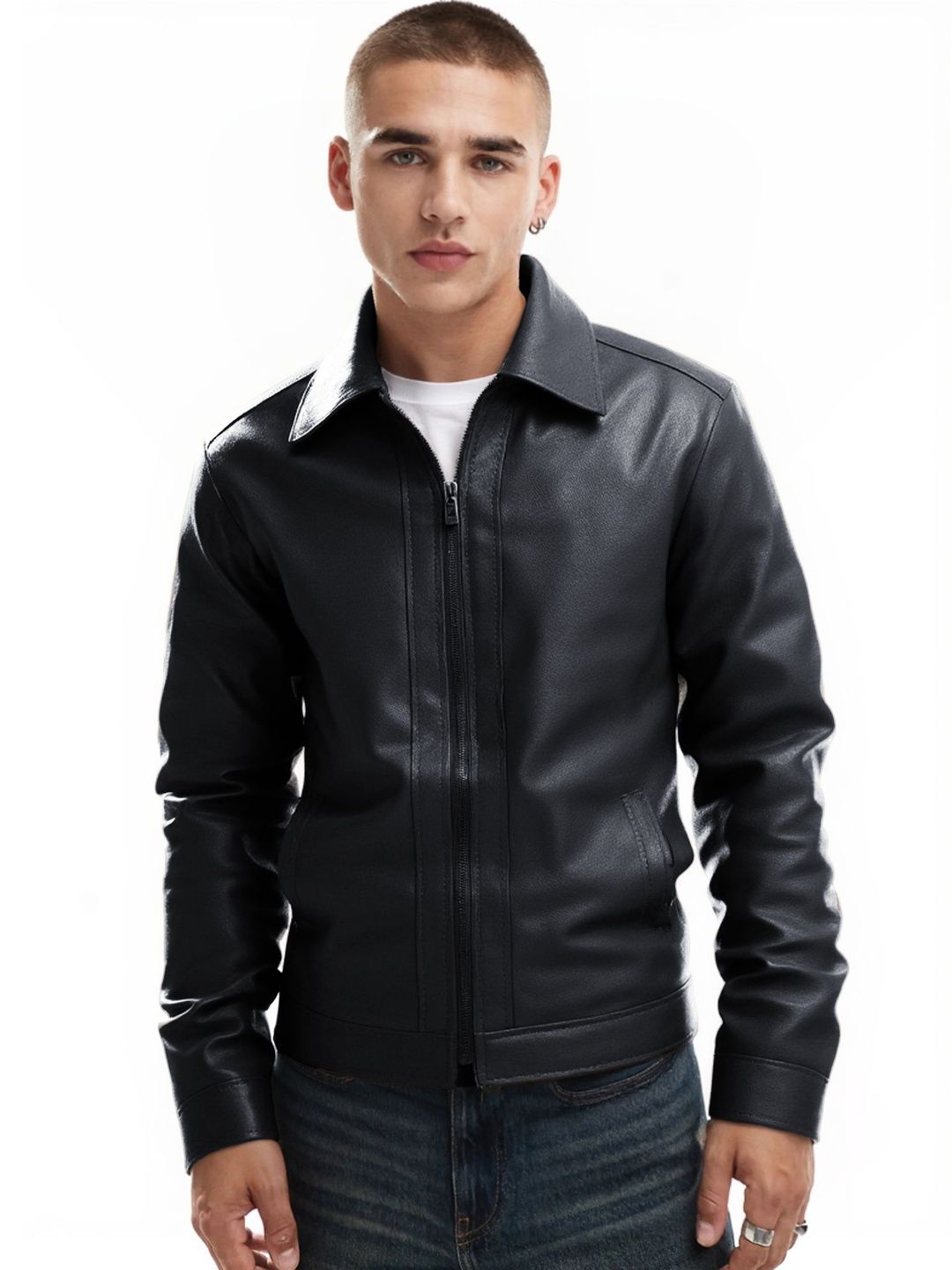 StyleCast x Revolte Men Leather Jacket