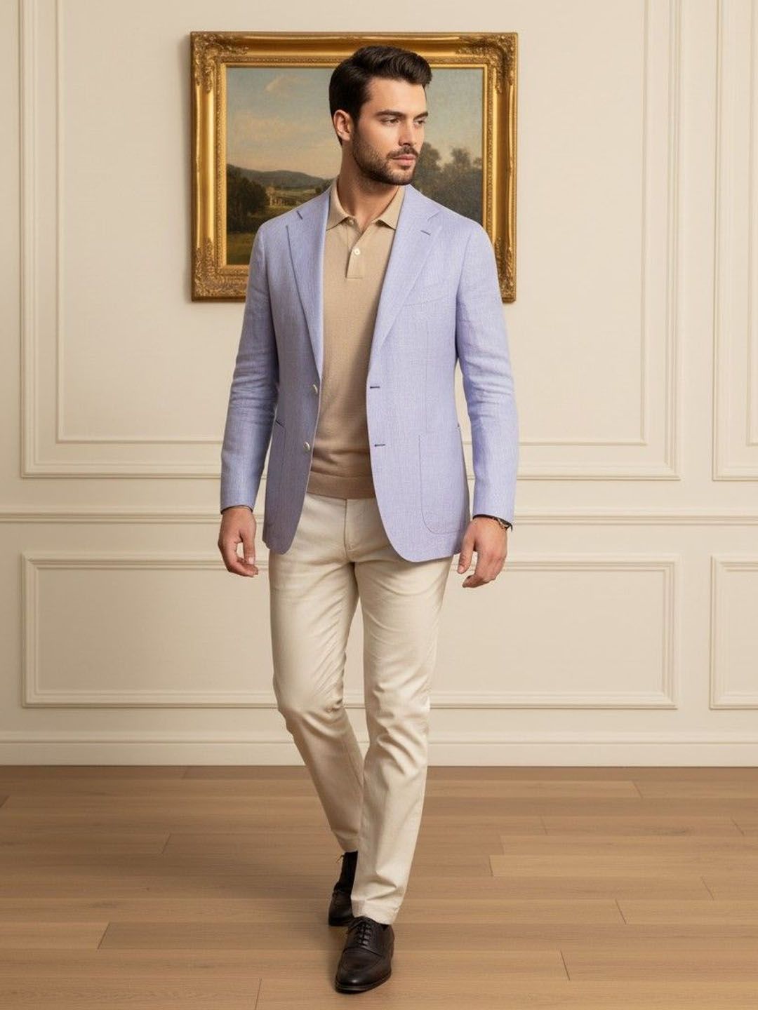INVICTUS Notched Lapel Long Sleeves Single Breasted Blazer-picture-56