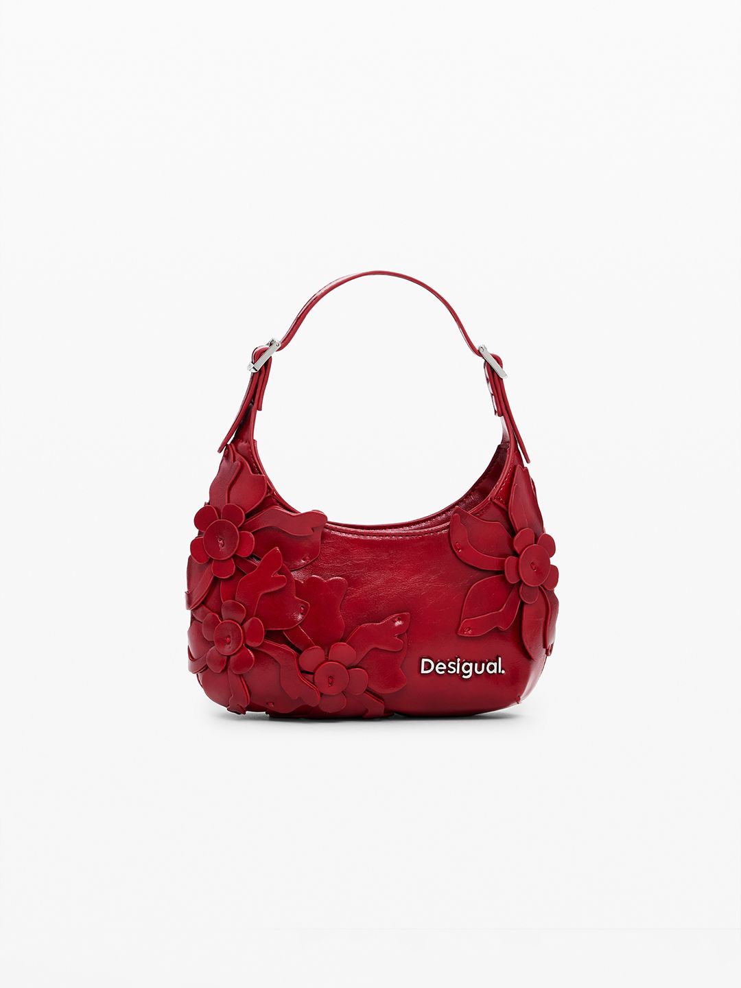 Desigual Floral Applique Structured Handheld Bag-picture-26