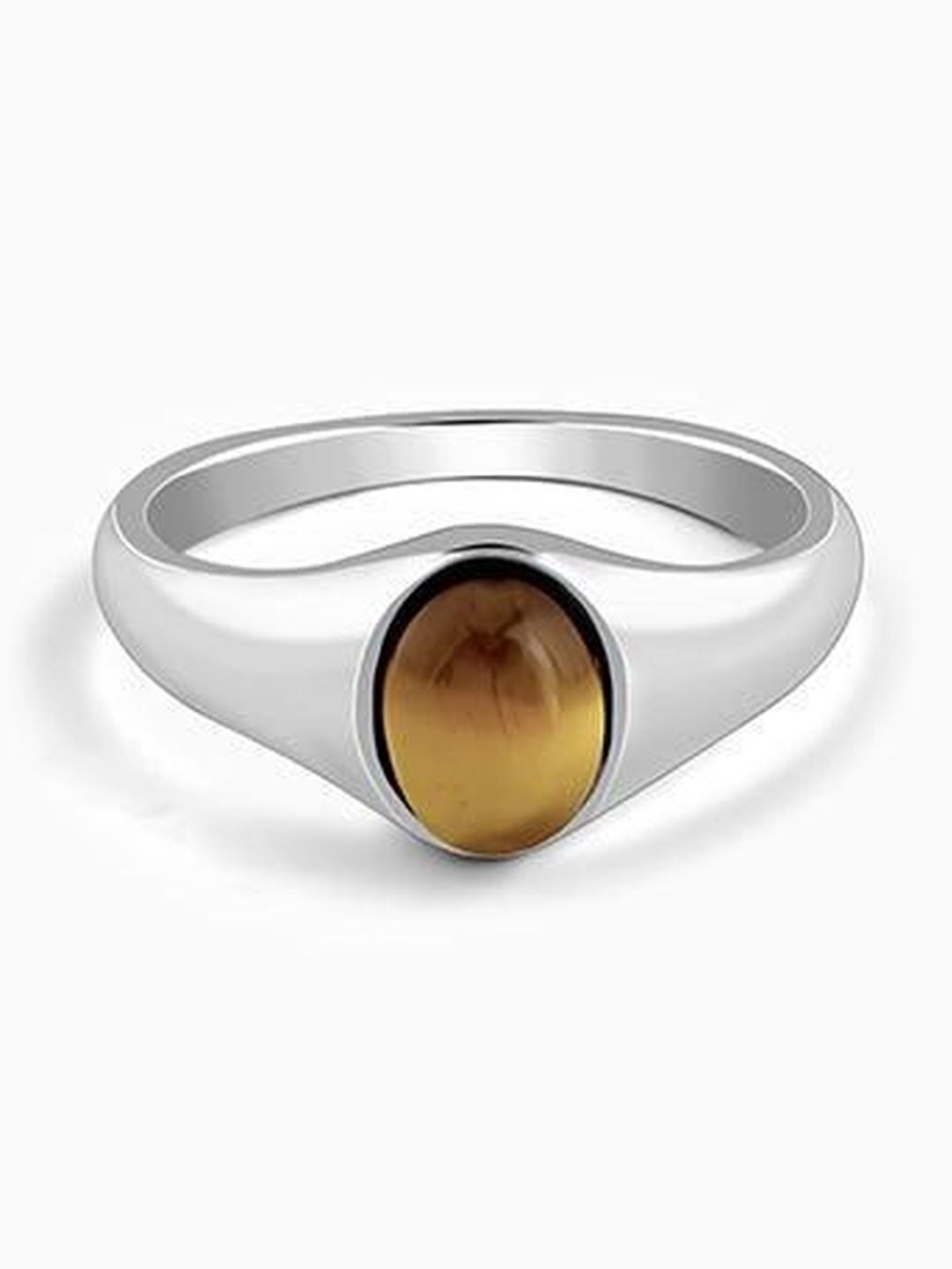 GIVA Rhodium-Plated Tiger Eye Studded Finger Ring-picture-48