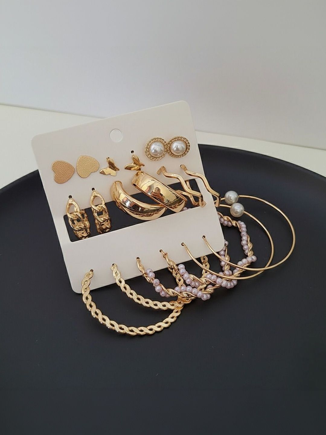 DressBerry Geometric Hoop Earrings-image-35