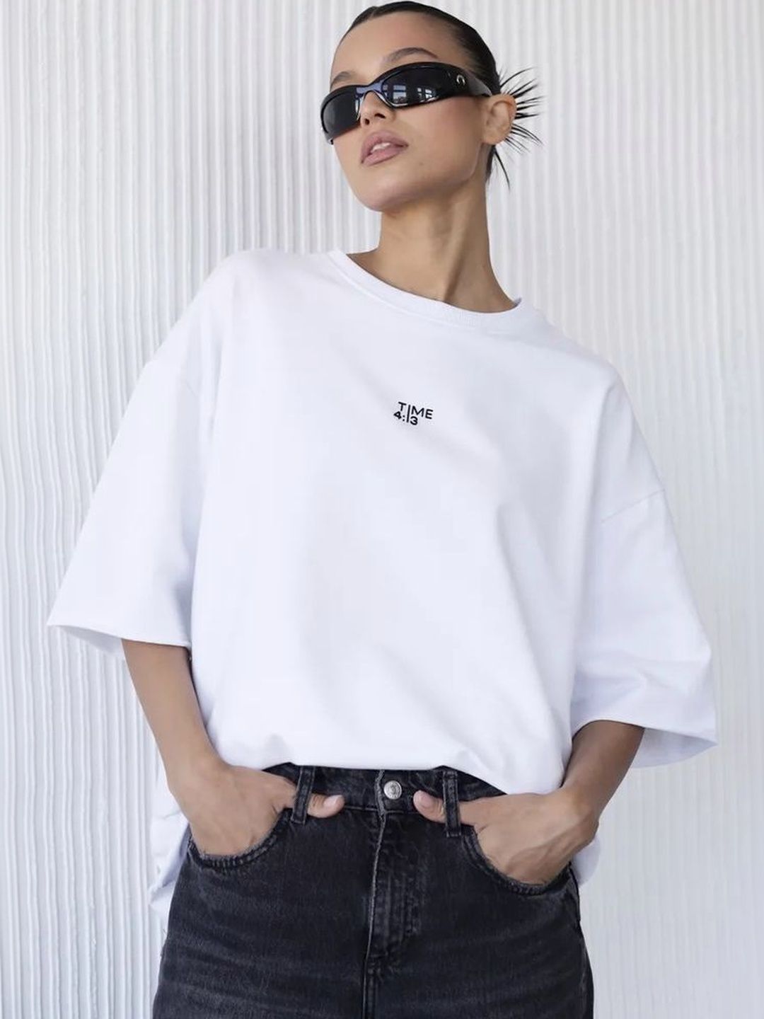 LULU & SKY Women Typography Printed Pure Cotton T-shirt-picture-40