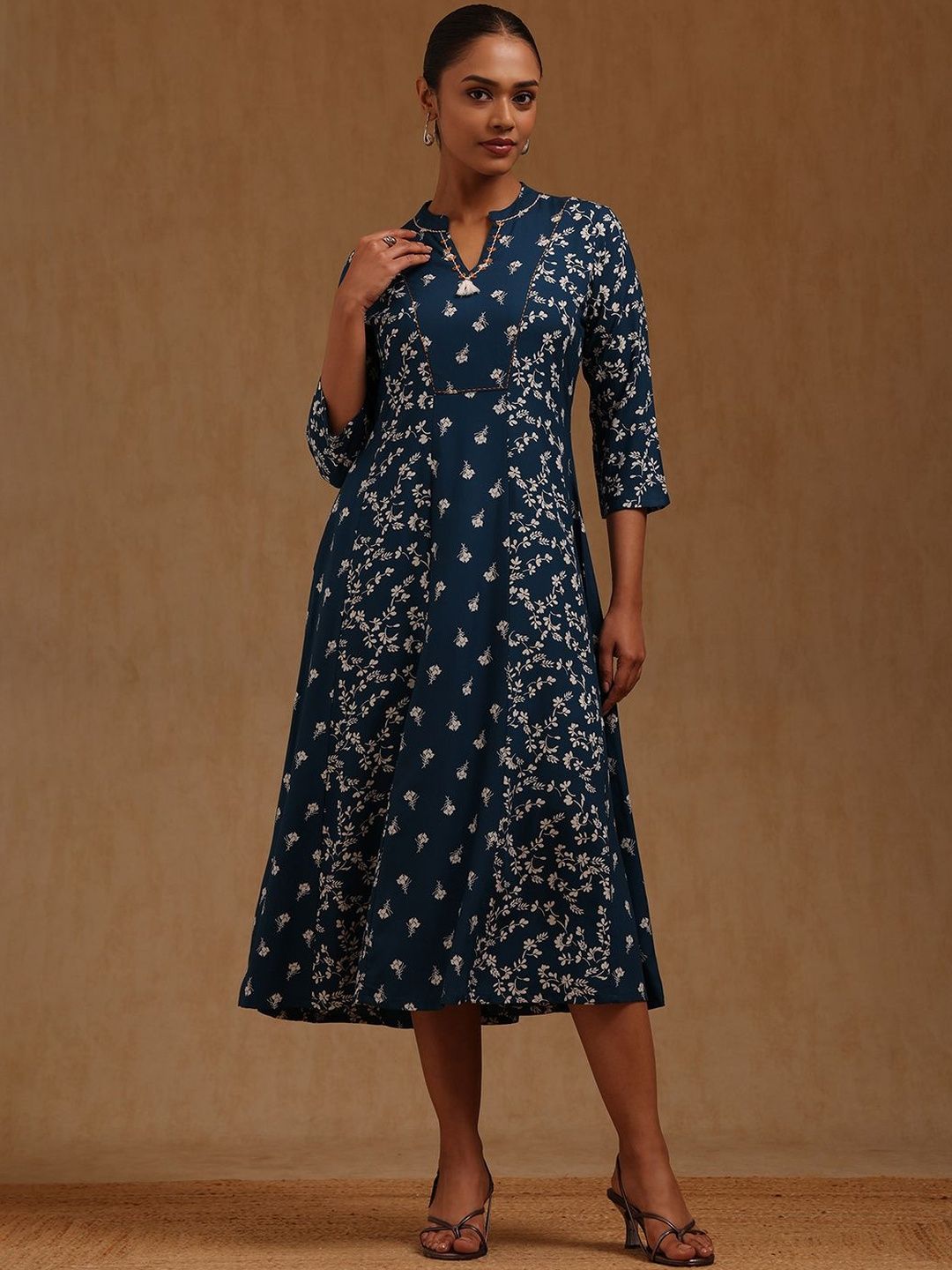 Soch Floral Print A-Line Midi Dress-picture-45