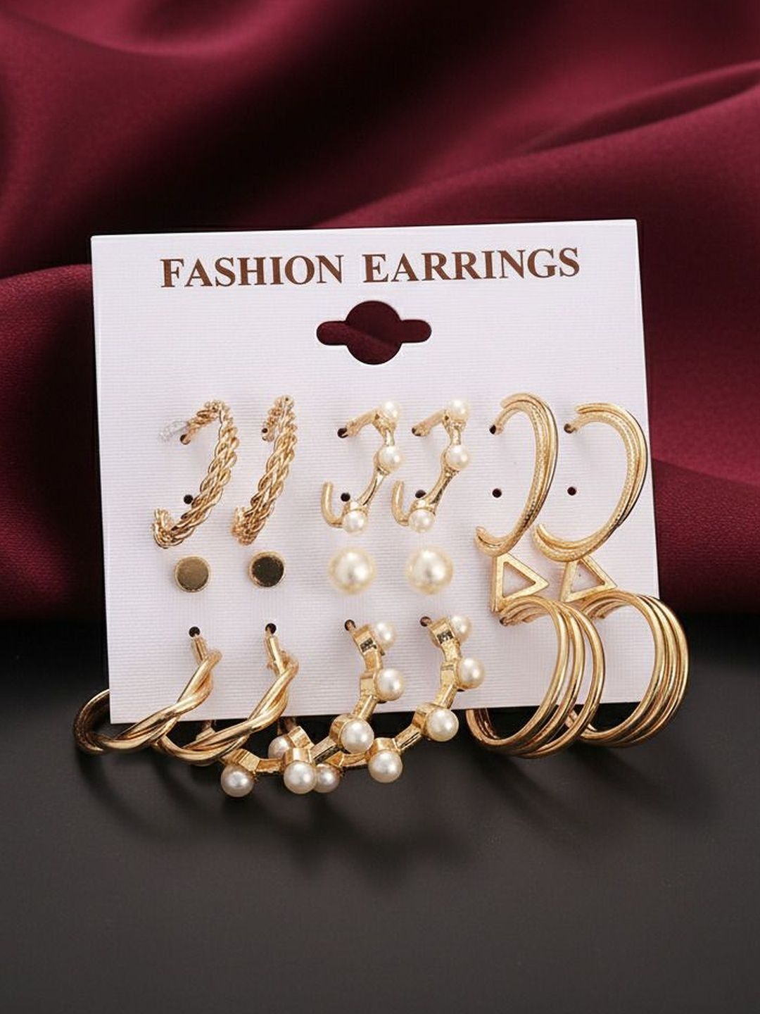 DressBerry Geometric Drop Earrings-picture-36