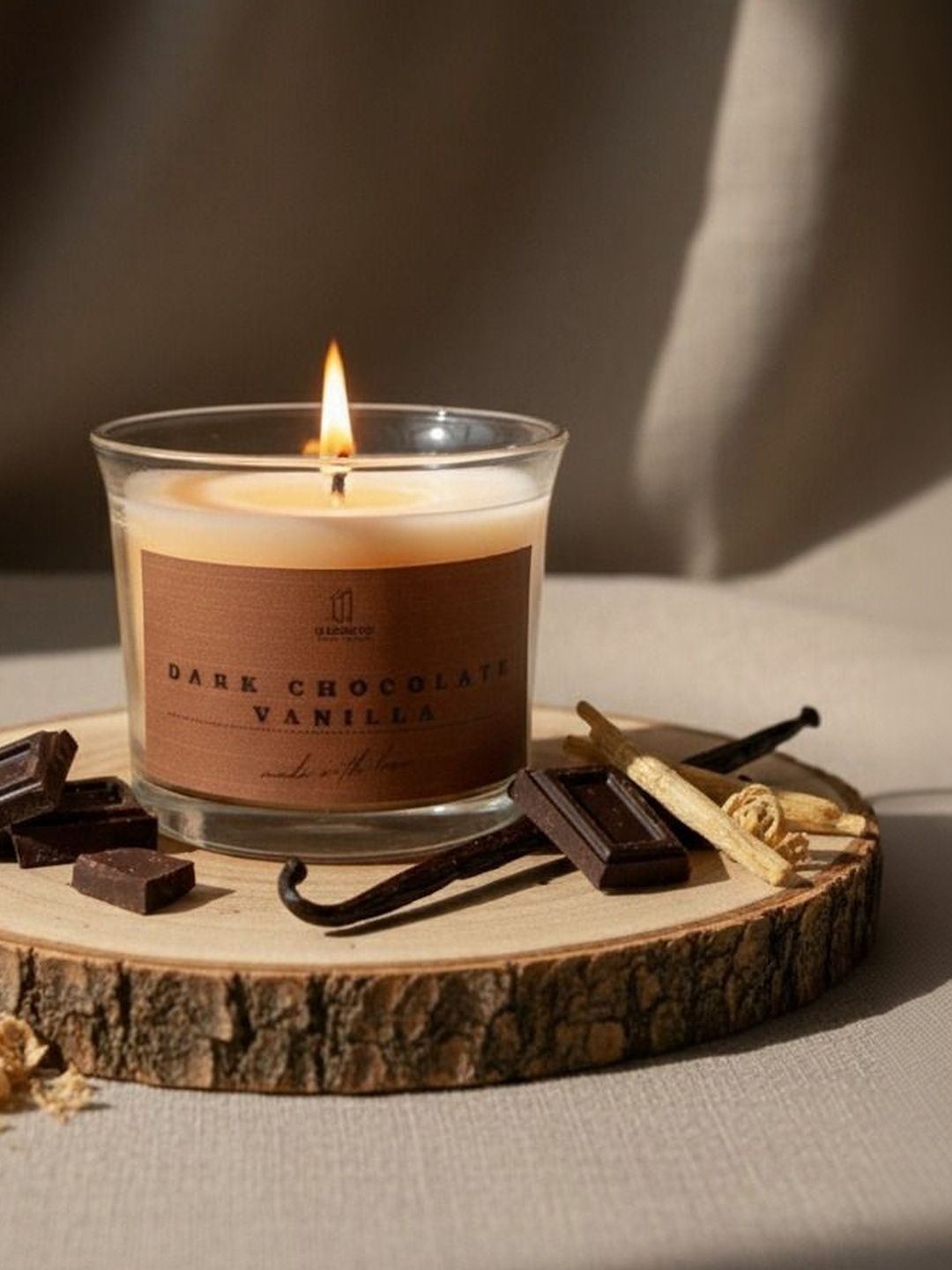 Eleven To Eleven Decor Brown & Cream-Coloured 1 pieces Jar Candle-picture-52