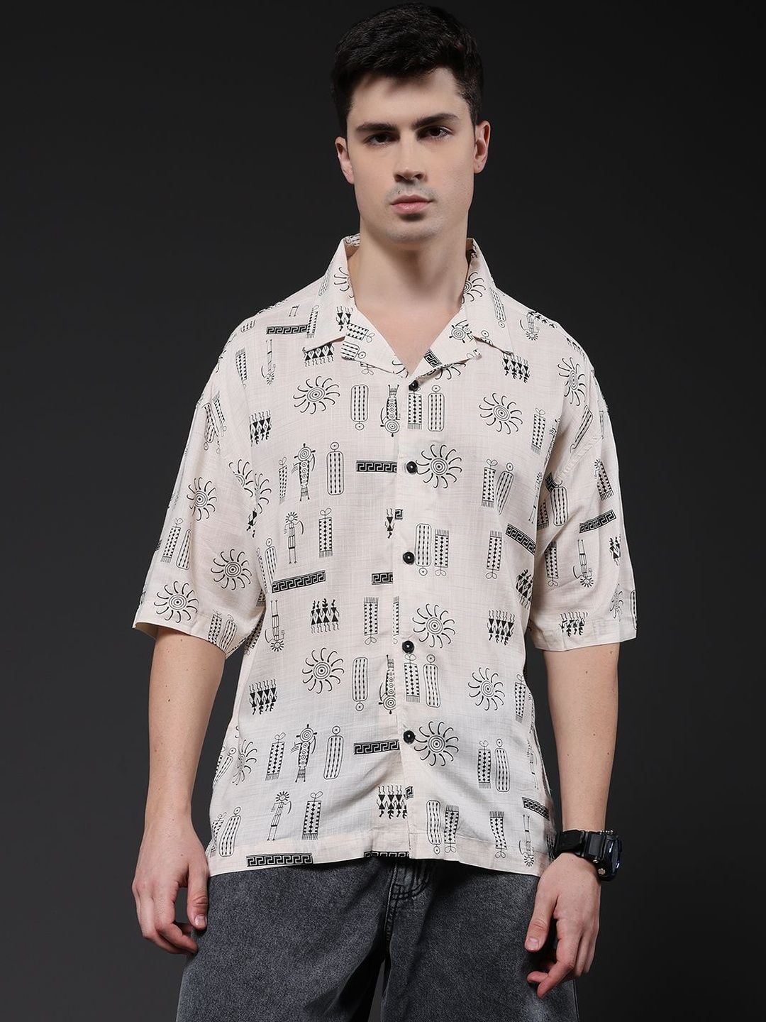 PRONK Men Standard Printed Casual Shirt-picture-29